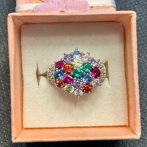 Multi Color Topaz Ring